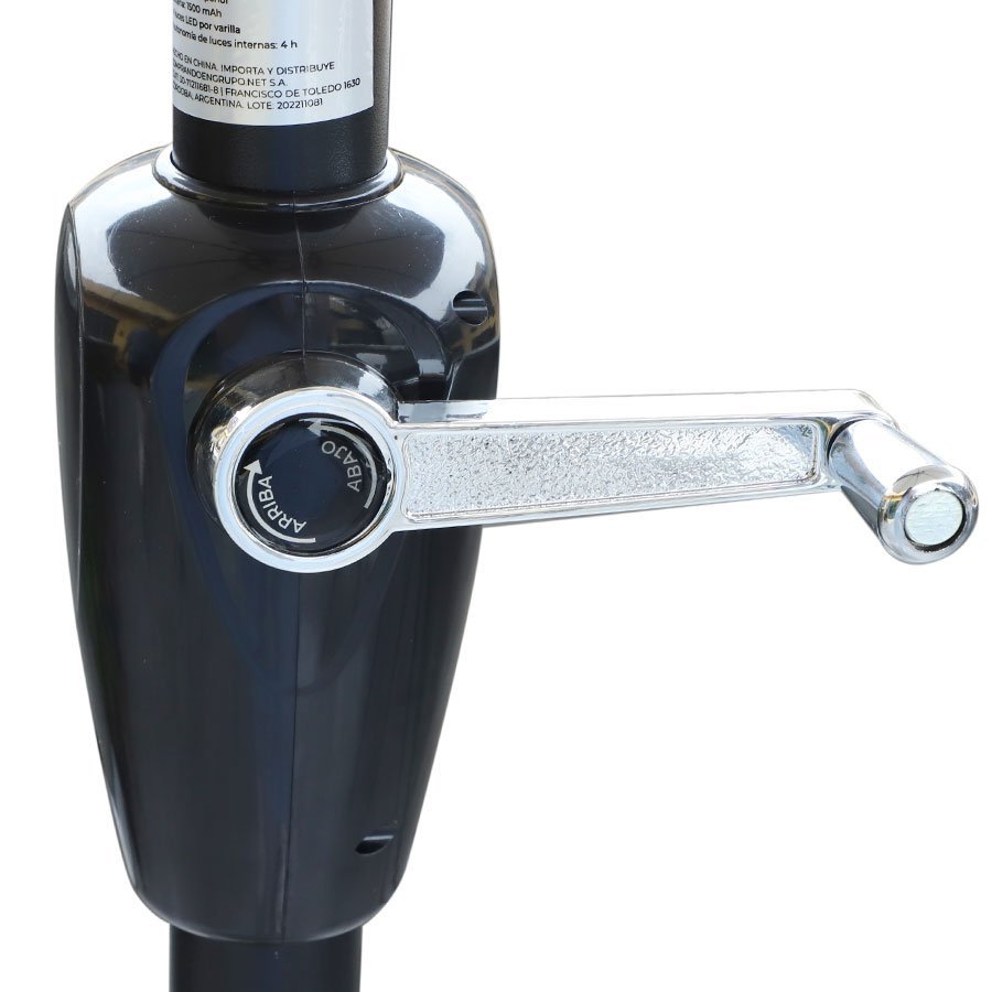 Sombrilla solar gris con luz interna KUSHIRO FSSI-0001 - Imagen 10