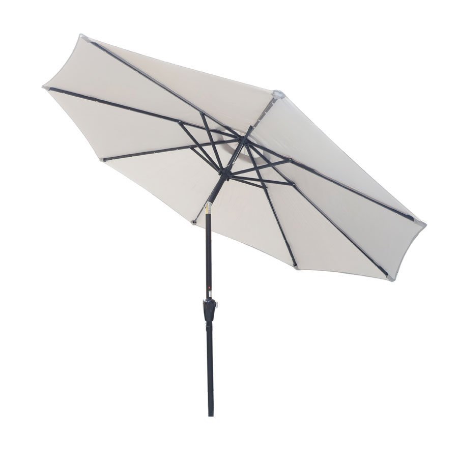 Sombrilla solar gris con luz interna KUSHIRO FSSI-0001 - Imagen 2