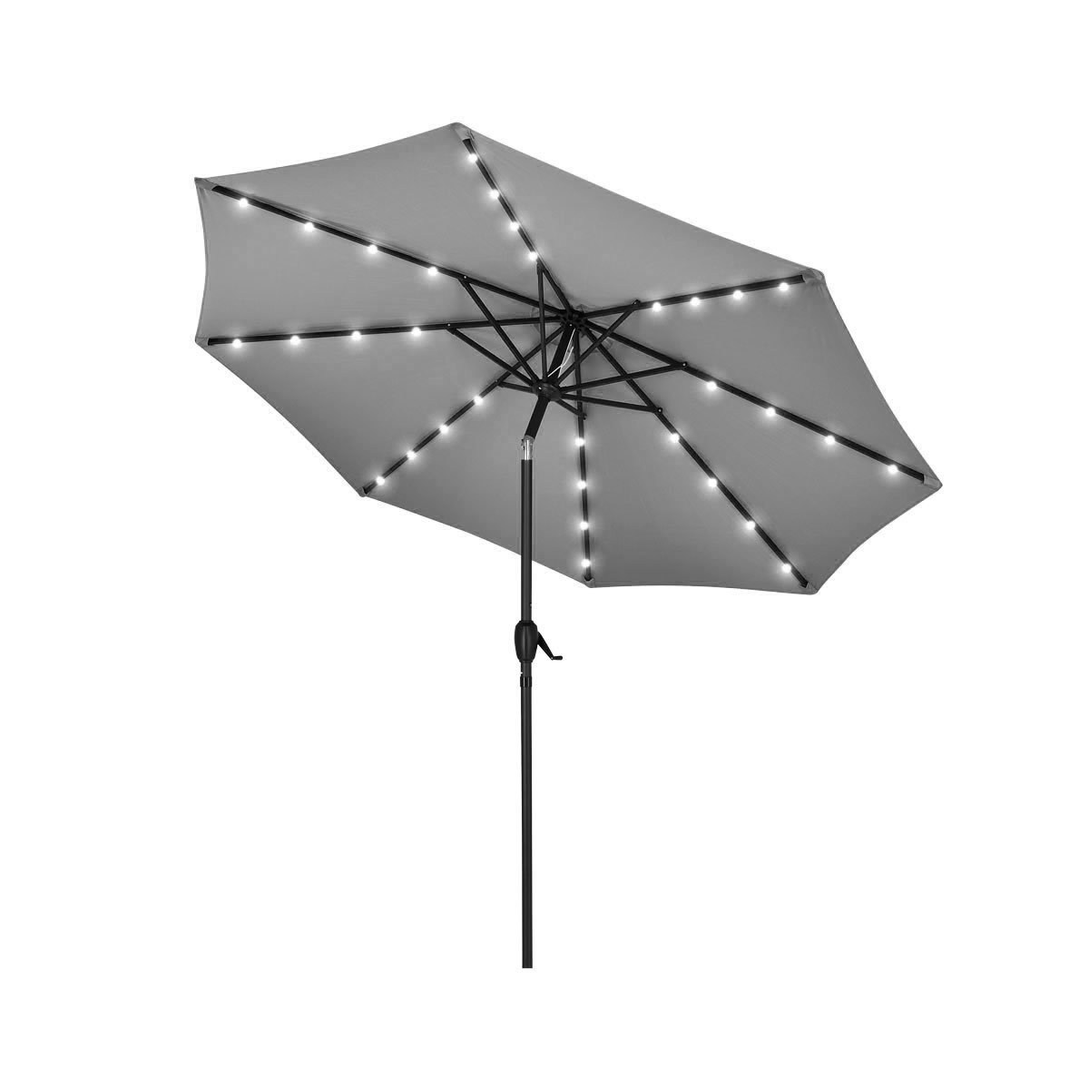 Sombrilla solar gris con luz interna KUSHIRO FSSI-0001 - Imagen 3