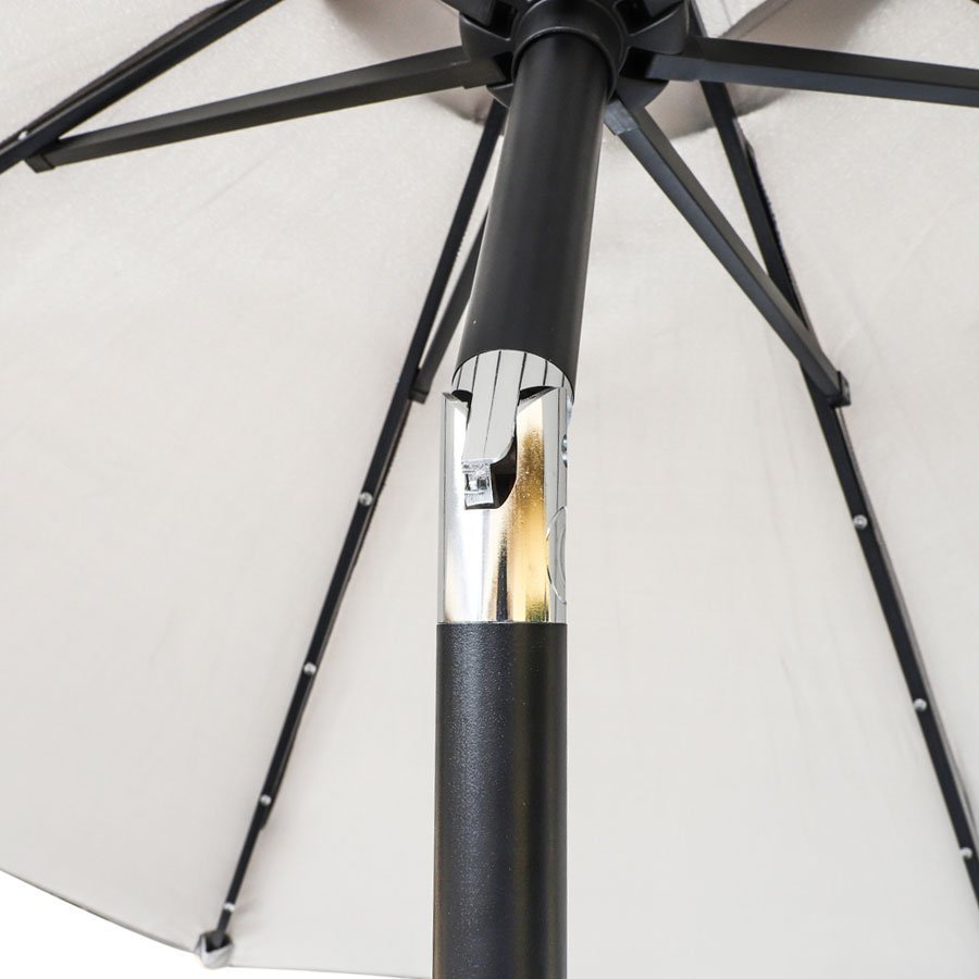 Sombrilla solar gris con luz interna KUSHIRO FSSI-0001 - Imagen 6