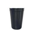 Negro Vaso Milkshake de plastico polimero con sorbete 300 ml - AT