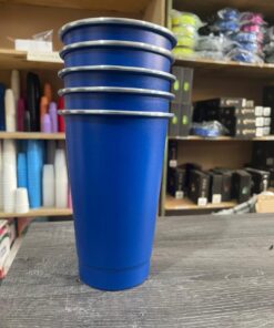 VASO ALUMINIO LASERABLE FERNETERO AZUL LISOS 1LITRO