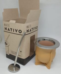 Suela MATE LASERABLE con bombilla acero inoxidable