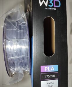 SILK PLATA (Silk Silver) PLA W3D FILAMENTO 3D 1.75MM 1KG