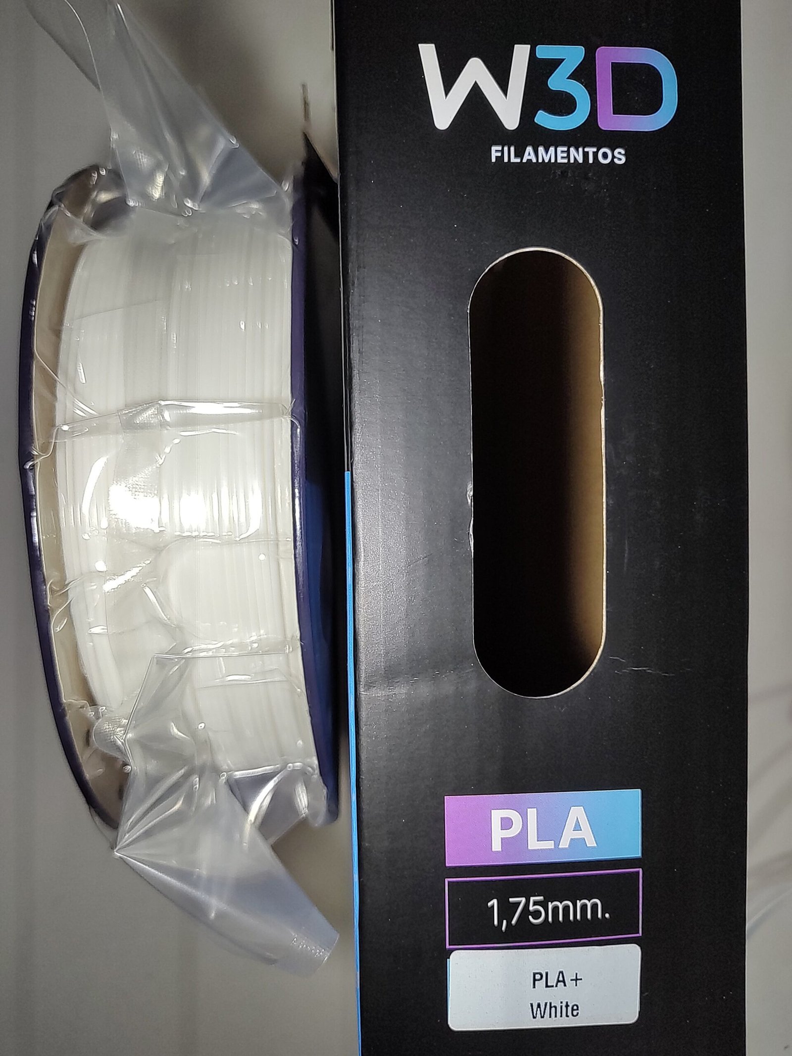 BLANCO (White) PLA W3D FILAMENTO 3D 1.75MM 1KG