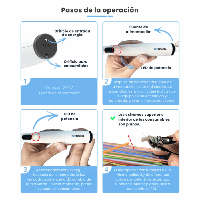 Lapiz Impresora 3d Lapicera Usb Baja Temperatura Filamentos - Imagen 4