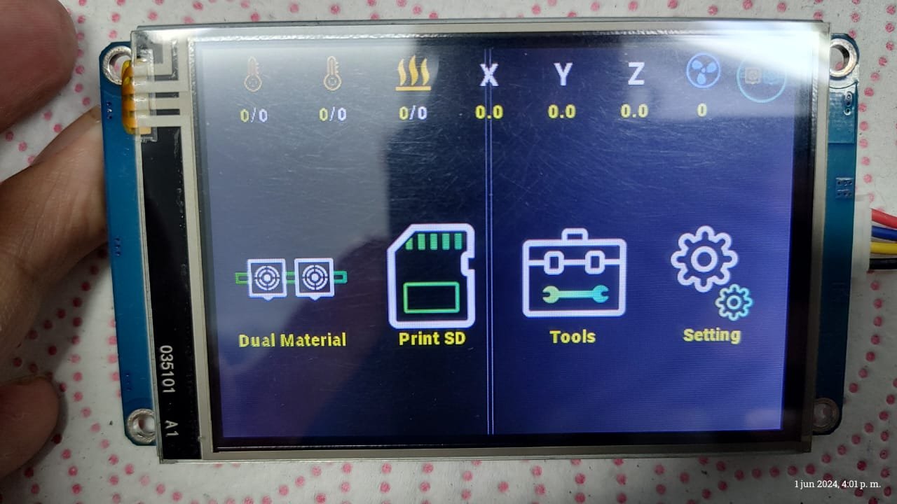 PANTALLA con linea TOUCH SCREEN HELLBOT HIDRA 1944