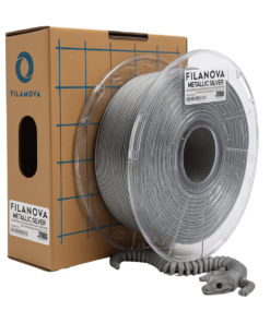 PATEADO METALIZADO Metallic Silver PLA Filanova x 1Kg Filamento 1.75