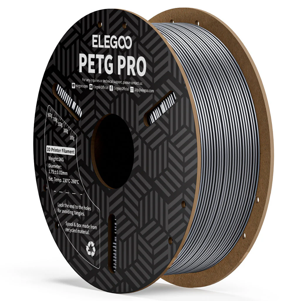PLATA PETG PRO Elegoo Filamento Diámetro 1,75mm 1kg 50.203.0207