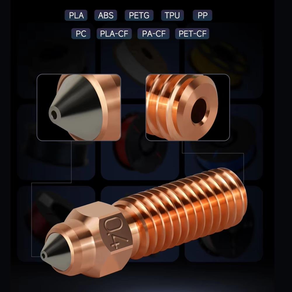 Pico 0.4mm Bimetal NOZZLE Creality K1 - K1 MAX - Ender 3 V3 KE 32809 - Imagen 2