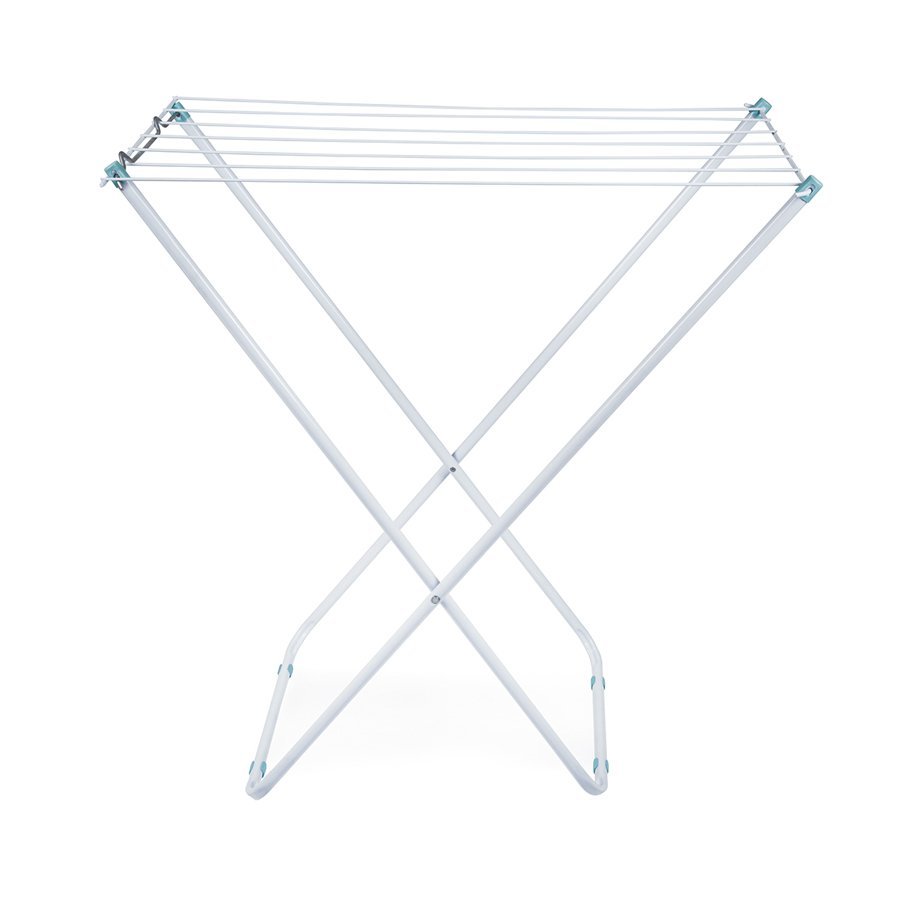 Tender de ropa, Tendedero, plegable de acero, sin alas, color blanco MOR 006104 - Imagen 2