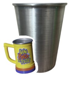 X20 MOD1 500ML LABIO RECTO VASO UN POCO DE RUIDO 500ML CON STL (SOLO VASO DE ALUMINIO SIN PIEZAS IMPRESAS) ALUMINIO
