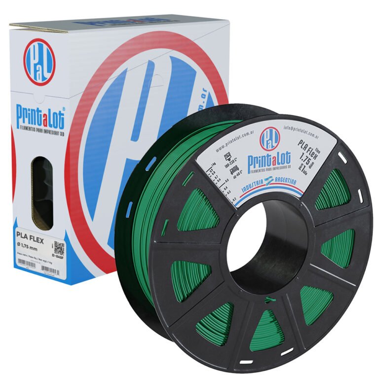 FLEXIBLE VERDE PLAFLEX PrintaLot x1KG Filamento 3D DIAMETRO 1,75mm