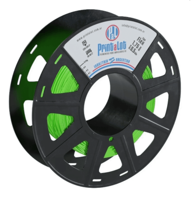 FLEXIBLE VERDE NINJA FLEX PRINTALOT 500Gr 1.75mm