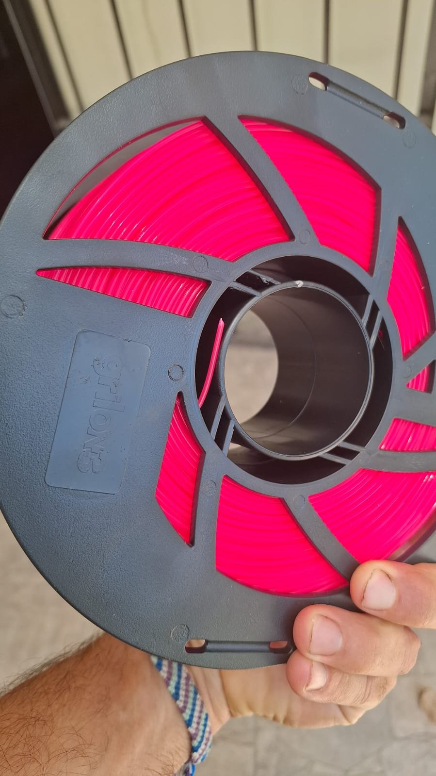 MAGENTA FLUO PLA GRILON FILAMENTO 3D 1.75MM 1KG - Imagen 2