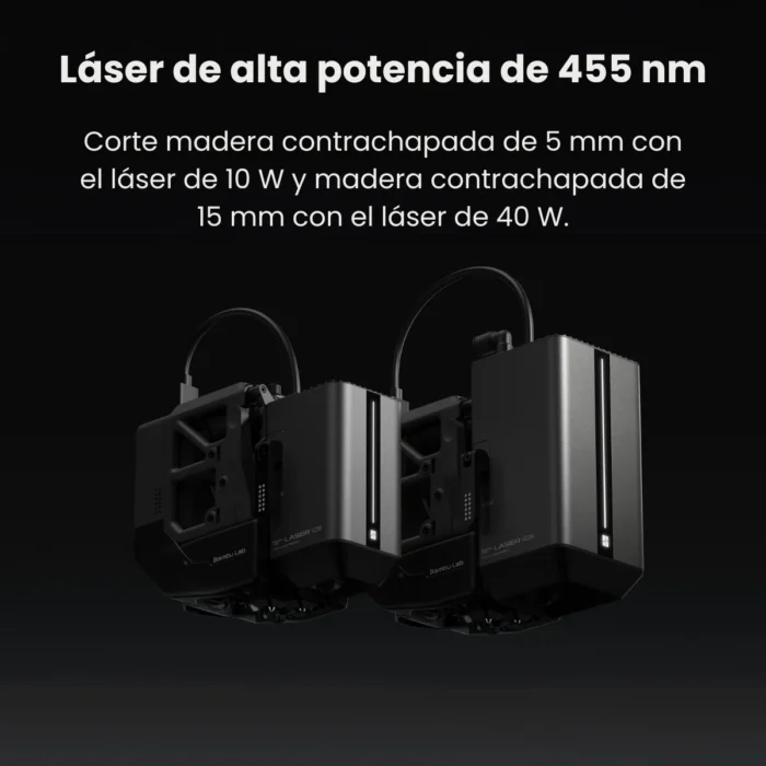H2D Combo Laser 40W Bambu Lab 492x514x626 mm Impresora 3D FDM - Imagen 7