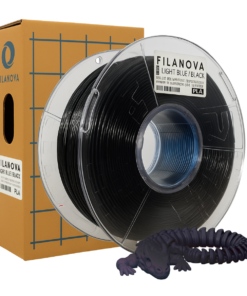 Light Blue Black Azul claro Negro Filamento PLA Dual Color  Filanova x 1Kg