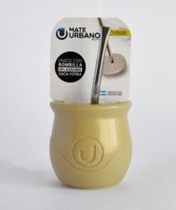 Mate Arena Plastico Urbano Con Bombilla Saca Yerba