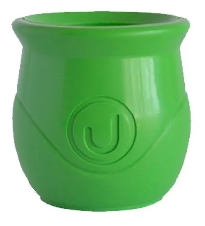 Mate Verde Plastico Urbano Con Bombilla Saca Yerba - Imagen 2