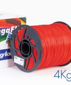 ROJO 4kg PLA MEGAFILL Grilon -No Rebobinable-