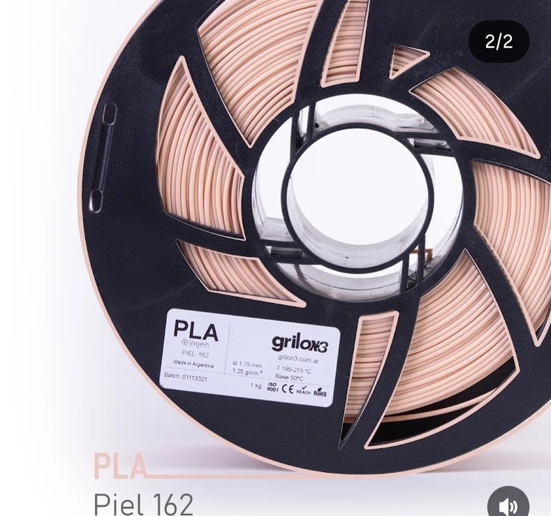 PIEL 162 PLA GRILON FILAMENTO 3D 1.75MM 1KG - Imagen 2
