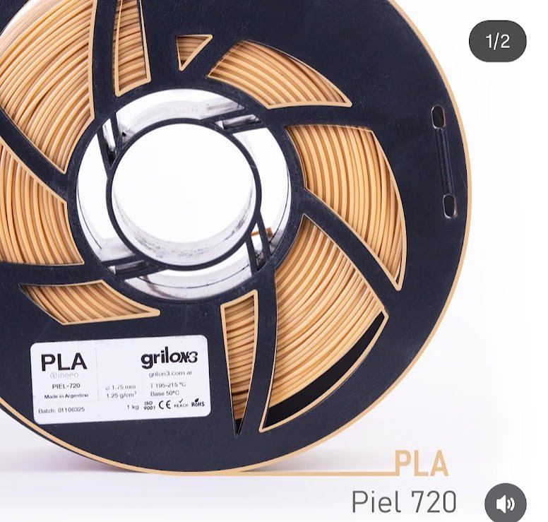 PIEL 720 PLA GRILON FILAMENTO 3D 1.75MM 1KG - Imagen 2