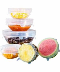 Set de 6 tapas de silicona redondas CCN020